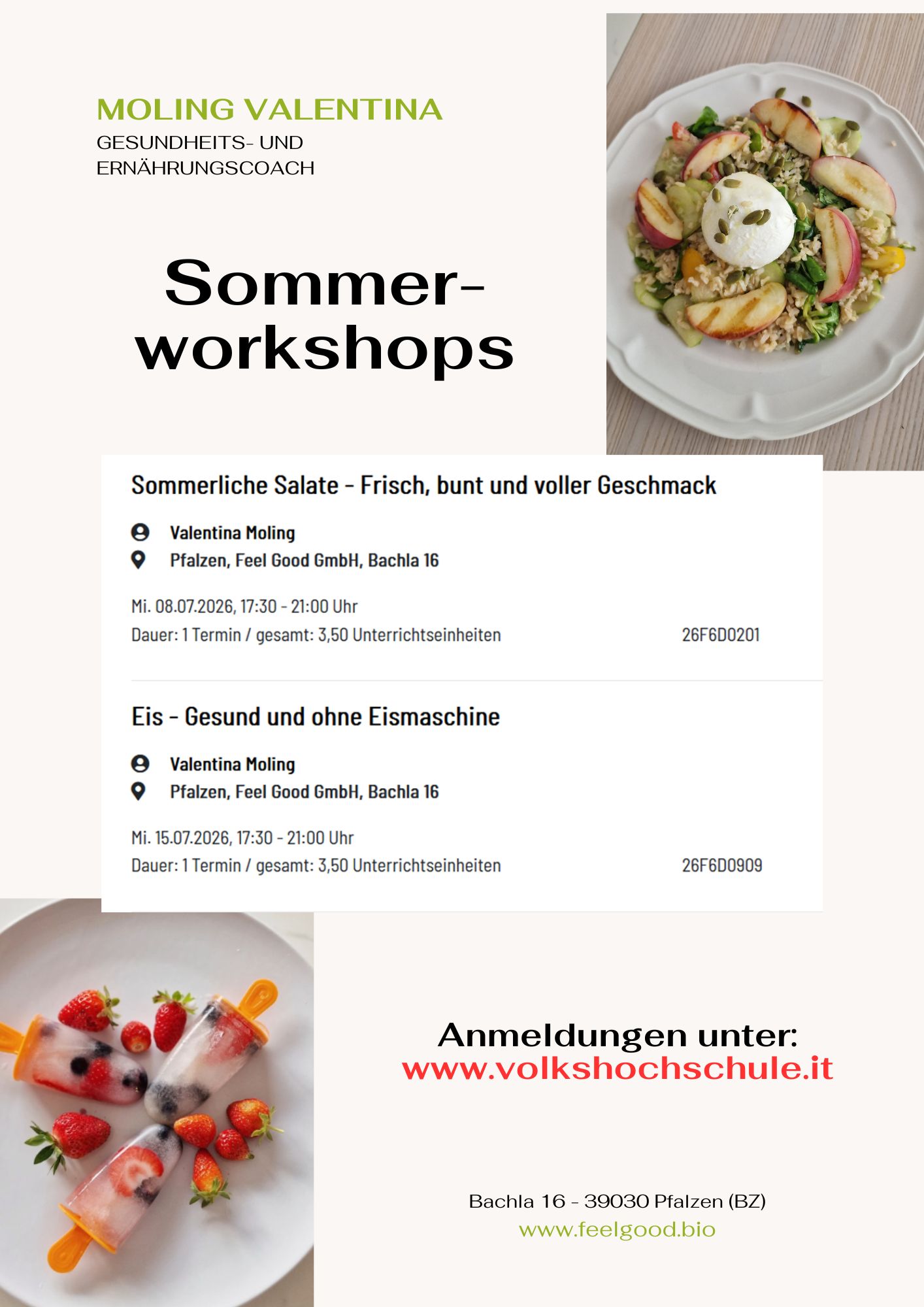 Sommerworkshops VHS